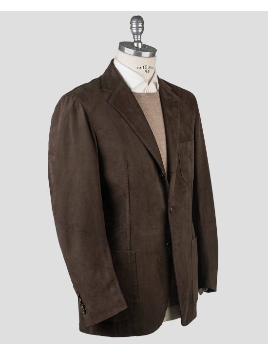 Cesare Attolini Cesare Attolini Brown Leather Coat Brown 001