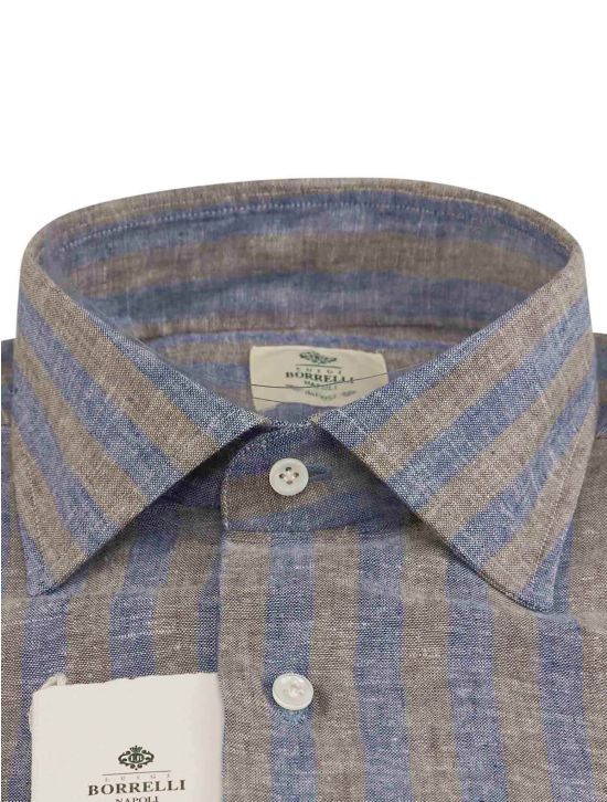 Luigi Borrelli Luigi Borrelli Multicolor Cotton Linen Shirt Multicolor 001