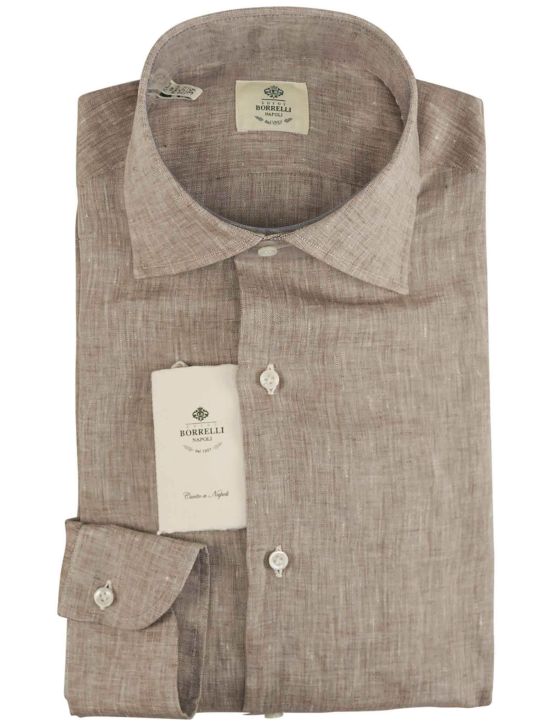 Luigi Borrelli Luigi Borrelli Beige Linen Shirt Beige 000