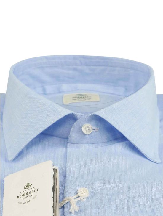 Luigi Borrelli Luigi Borrelli Light Blue Linen Shirt Light Blue 001