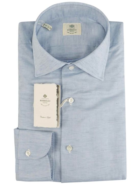 Luigi Borrelli Luigi Borrelli Light Blue Linen Shirt Light Blue 000