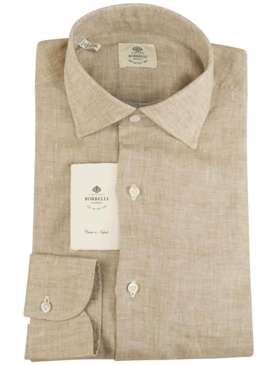 Luigi Borrelli Luigi Borrelli Beige Linen Shirt Beige 000