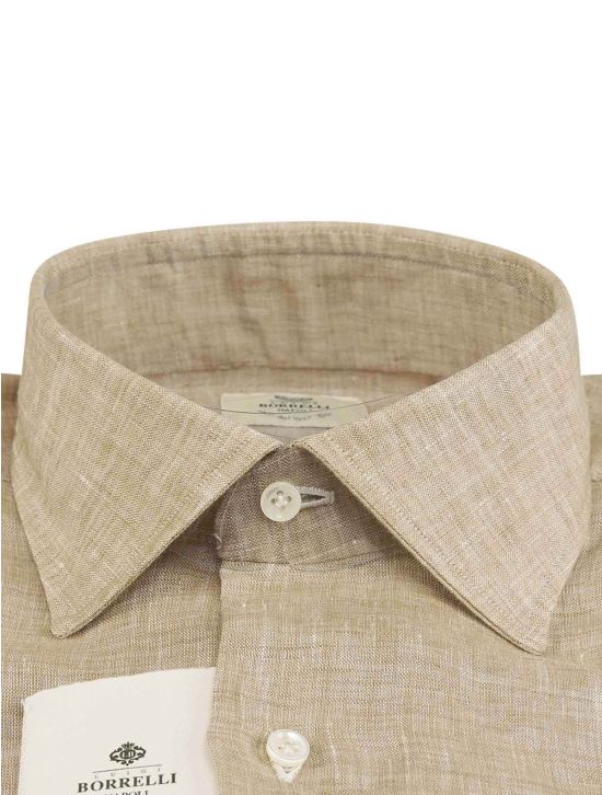 Luigi Borrelli Luigi Borrelli Beige Linen Shirt Beige 001