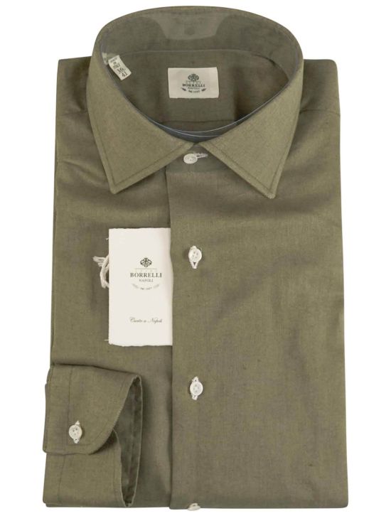 Luigi Borrelli Luigi Borrelli Green Linen Shirt Green 000