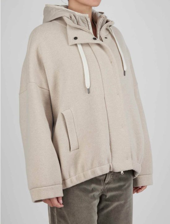 Brunello Cucinelli Brunello Cucinelli Beige Cashmere Coat Woman Beige 001