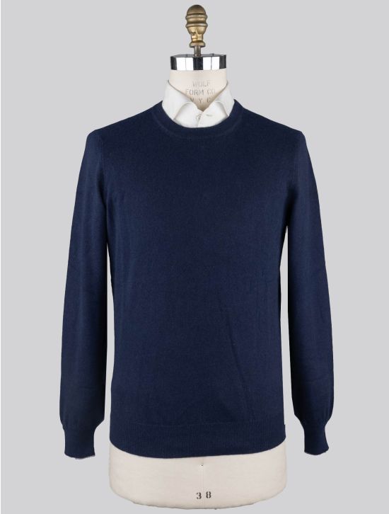 Brunello Cucinelli Brunello Cucinelli Blue Cashmere Sweater Crewneck Blue 000