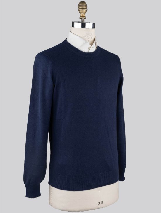 Brunello Cucinelli Brunello Cucinelli Blue Cashmere Sweater Crewneck Blue 001