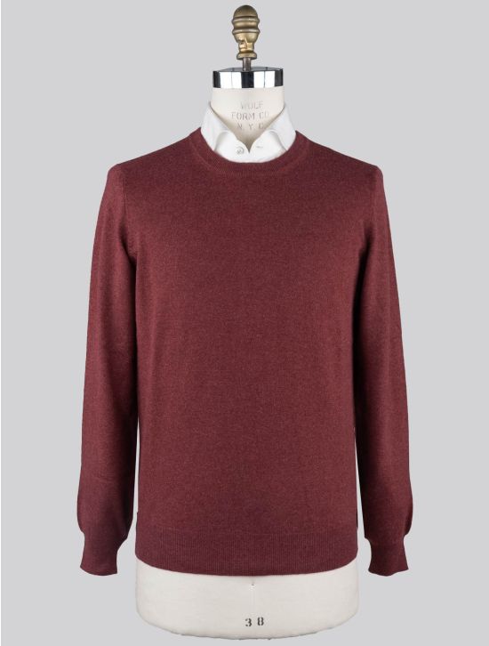 Brunello Cucinelli Brunello Cucinelli Burgundy Cashmere Sweater Crewneck Burgundy 000