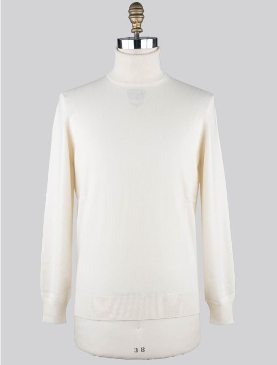 Brunello Cucinelli Brunello Cucinelli Ivory Cashmere Sweater Turtle Neck Ivory 000