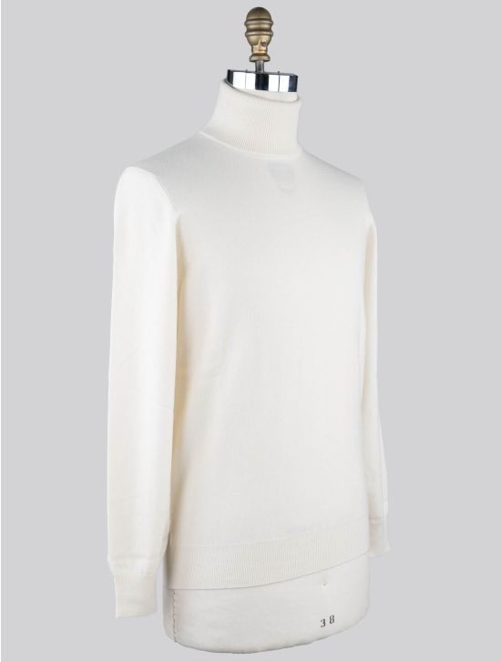 Brunello Cucinelli Brunello Cucinelli Ivory Cashmere Sweater Turtle Neck Ivory 001