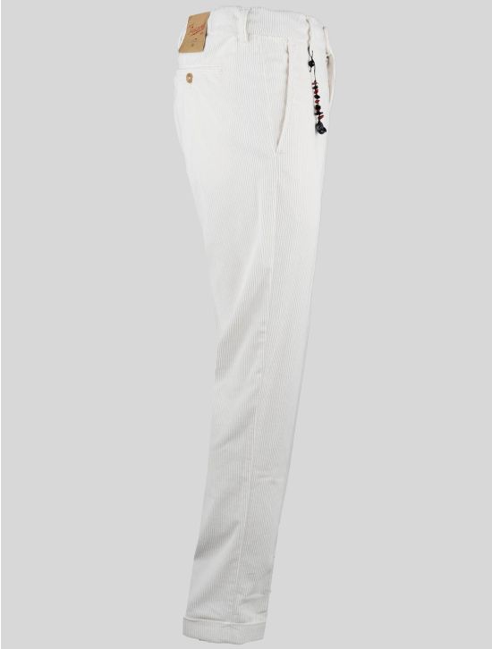 Marco Pescarolo Marco Pescarolo White Cotton Ea Velvet Pants White 001