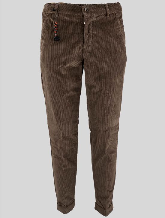 Marco Pescarolo Marco Pescarolo Brown Cotton Ea Velvet Pants Brown 000