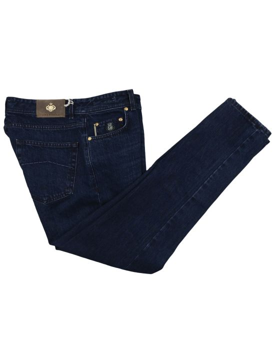 Luigi Borrelli Luigi Borrelli Blue Cotton Jeans Royal Collection Blue 000