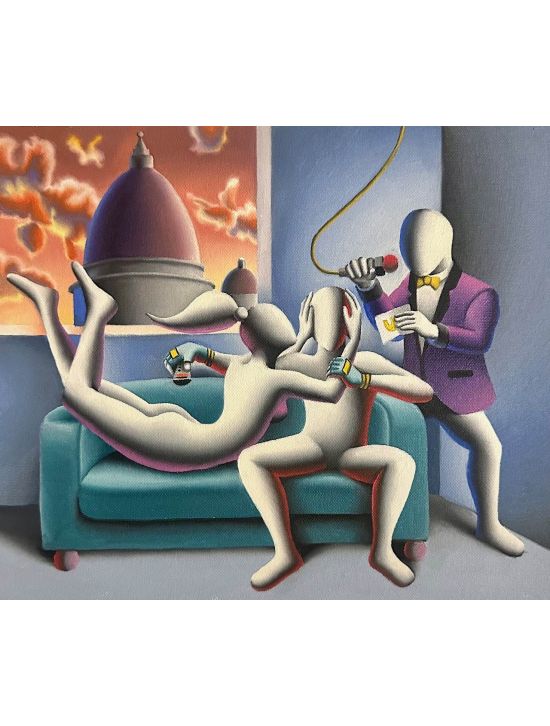 Mark Kostabi Mark Kostabi Multicolor Painting 25x30 Cm Multicolor 000