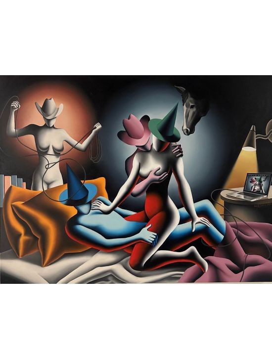 Mark Kostabi Mark Kostabi Multicolor Painting 100x130 Cm Multicolor 000