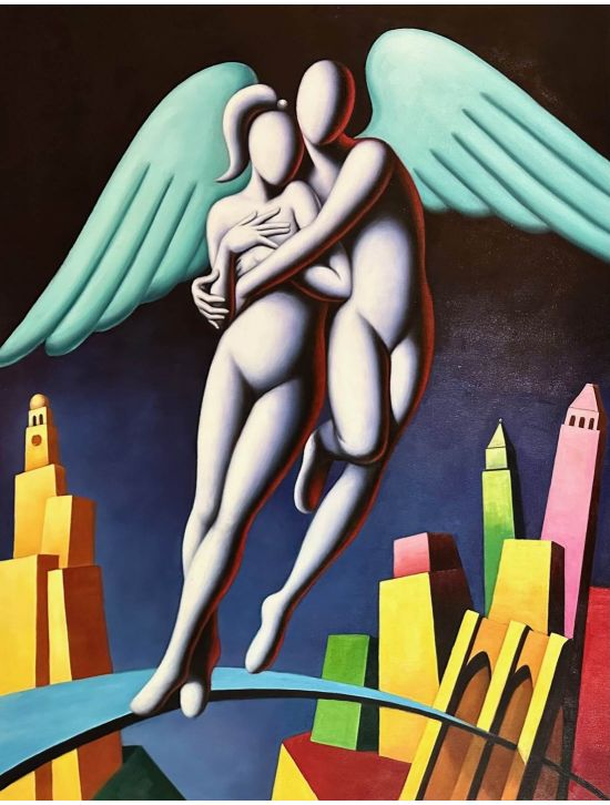 Mark Kostabi Mark Kostabi Multicolor Painting 130x100 Cm Multicolor 000