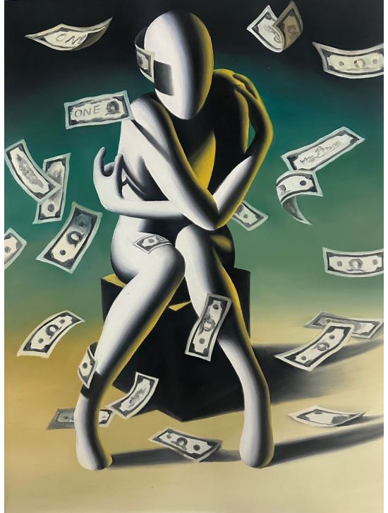 Mark Kostabi Mark Kostabi Multicolor Painting 60x45 Cm Multicolor 000