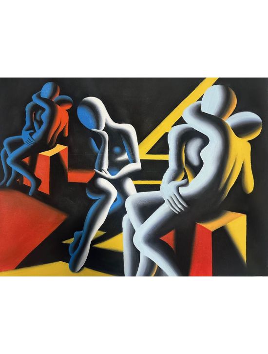 Mark Kostabi Mark Kostabi Multicolor Painting 45x60 Cm Multicolor 000