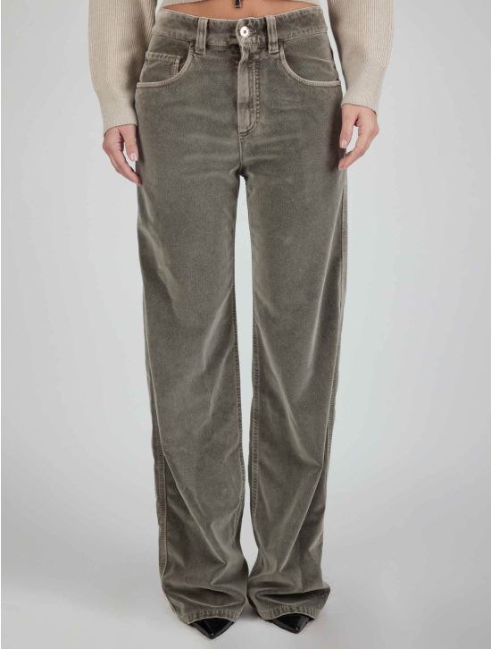 Brunello Cucinelli Brunello Cucinelli Taupe Cotton Jeans Woman Taupe 000