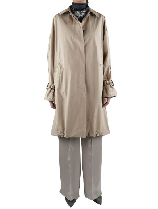 Brunello Cucinelli Brunello Cucinelli Beige Poliestere Cotton Trench Coat Woman Beige 000