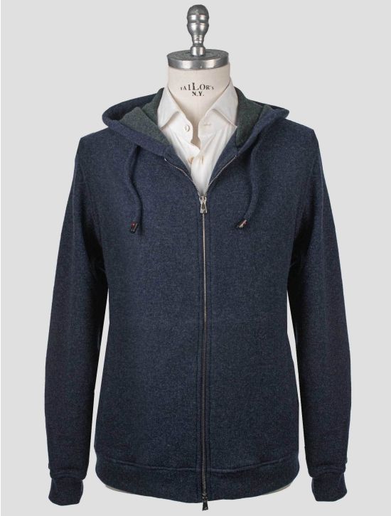 Isaia Isaia Blue Cashmere Pa Sweater Full Zip Blue 000