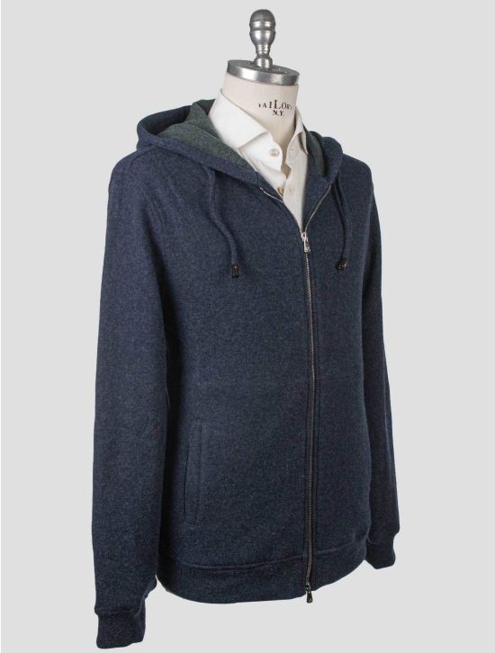 Isaia Isaia Blue Cashmere Pa Sweater Full Zip Blue 001