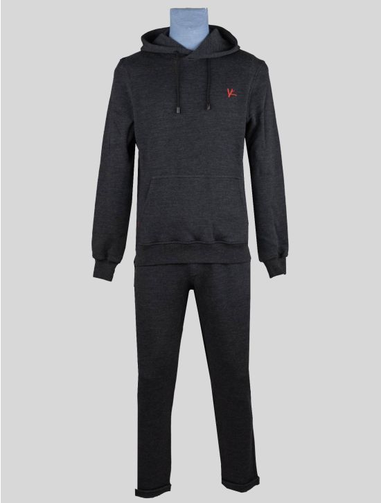 Isaia Isaia Dark Gray Wool Cotton Pa Tracksuit Dark Gray 000