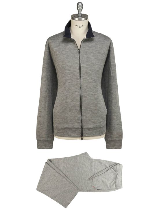 Isaia Isaia Gray Silk Cashmere Pa Tracksuit Gray 000