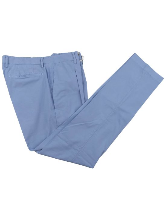 Luigi Borrelli Luigi Borrelli Light Blue Cotton Ea Pant Light Blue 000