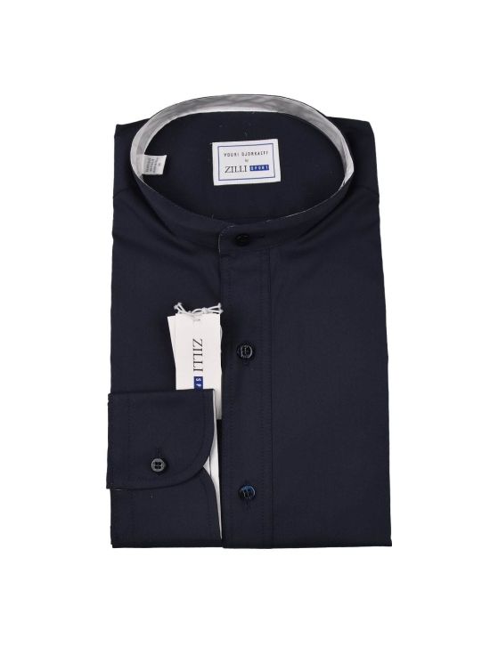 Zilli Zilli Sport Blue Cotton Korean Shirt MOD Albert Blue 000