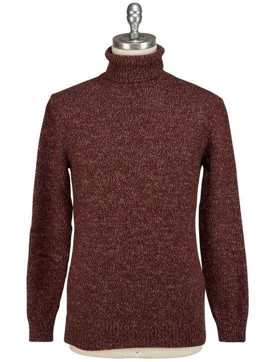 Isaia Isaia Burgundy Cashmere Sweater Turtleneck Burgundy 000