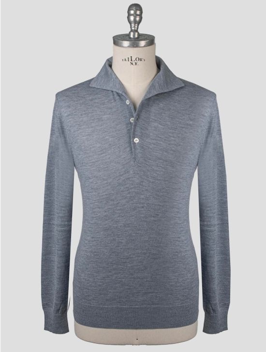 Isaia Isaia Light Blue Cashmere Sweater Polo Light Blue 000