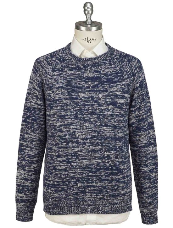 Isaia Isaia Blue Cashmere Sweater Crewneck Blue 000