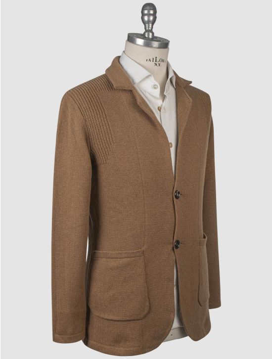 Isaia Isaia Borwn Cashmere Sweater Cardigan Brown 001