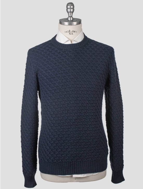 Isaia Isaia Blue Cashmere Sweater Crewneck Blue 000