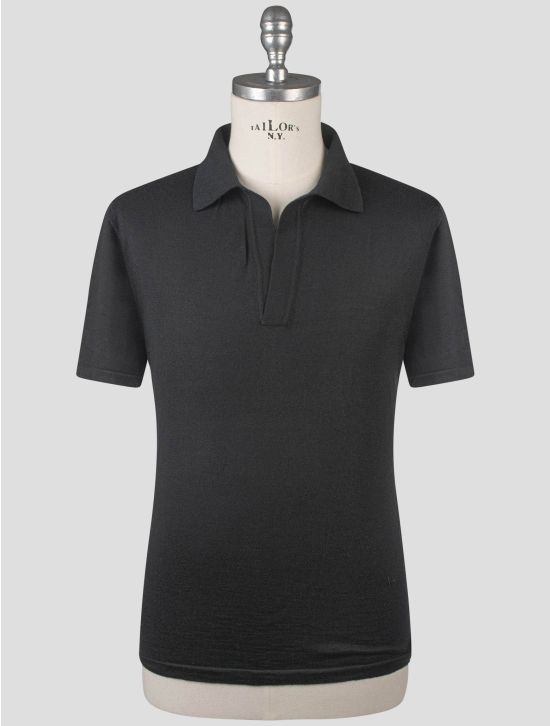 Isaia Isaia Black Cashmere Polo Black 000