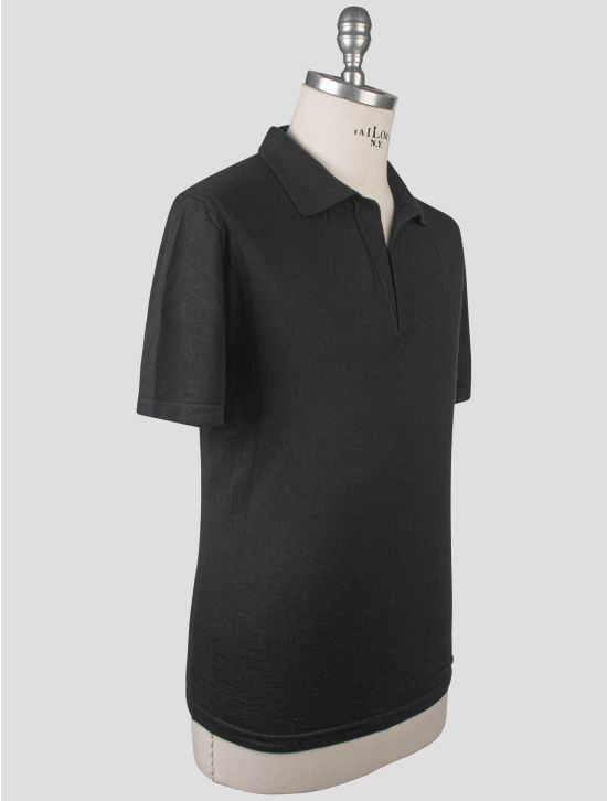 Isaia Isaia Black Cashmere Polo Black 001