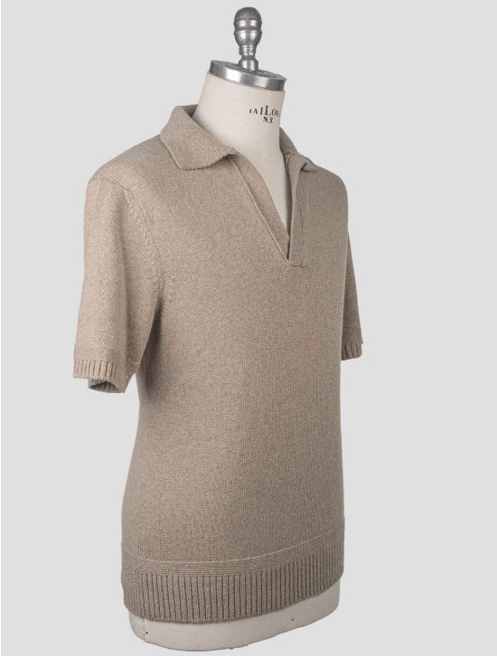 Isaia Isaia Beige Silk Cshmere Polo Beige 001