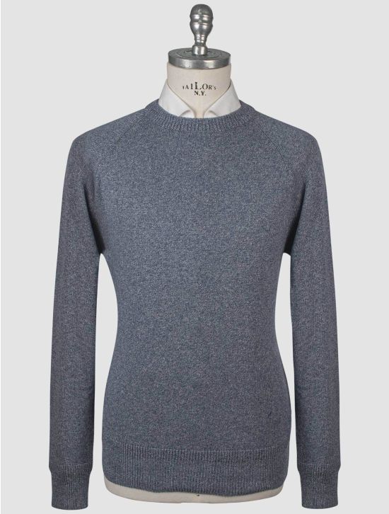 Isaia Isaia Blue Silk Sweater Crewneck Blue 000