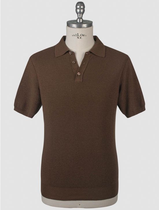 Isaia Isaia Brown Cashmere Silk Polo Brown 000