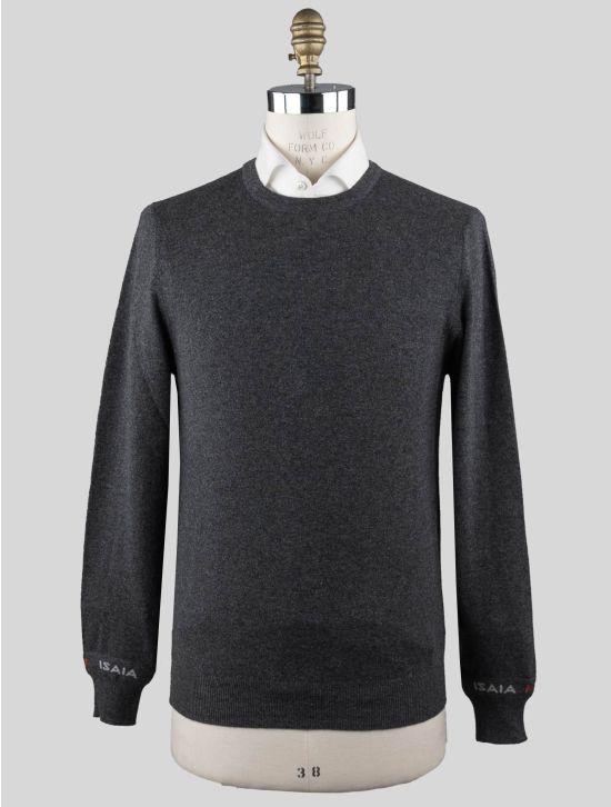 Isaia Isaia Gray Cashmere Sweater Crewneck Gray 000