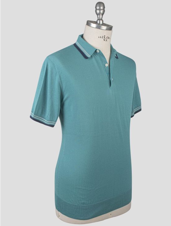 Isaia Isaia Green Cotton Polo Green 001