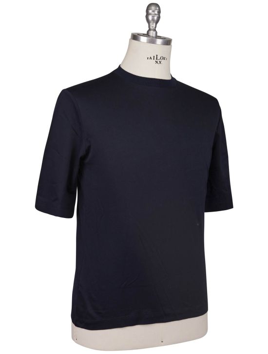 Kiton Kiton Blue Cotton T-Shirt Blue 001