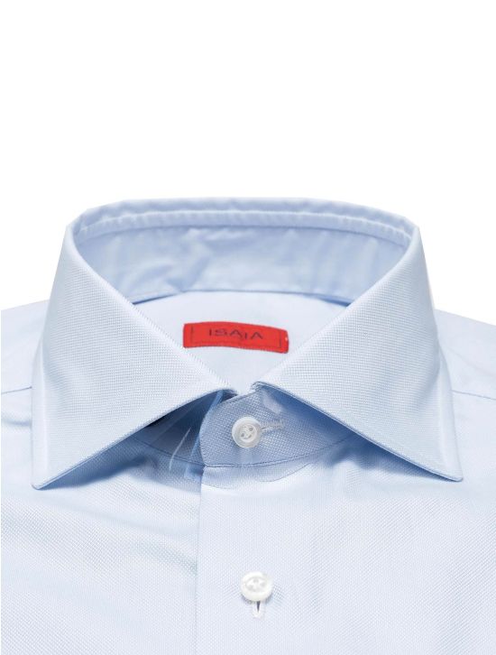 Isaia Isaia  Light Blue Cotton Shirt Light Blue 001