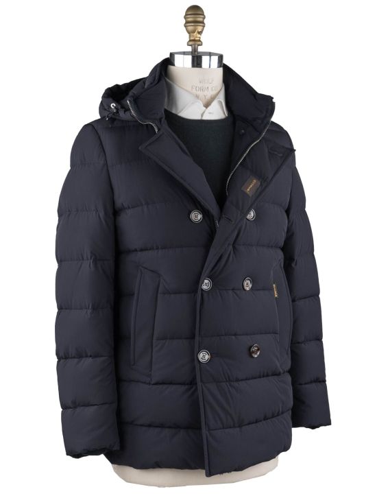 MooRER MooRER Dark Blue Pa Pl Coat Dark Blue 001