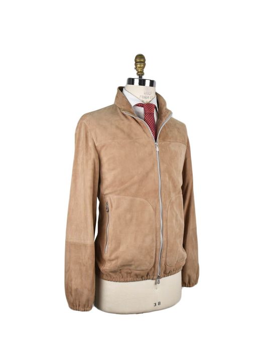 Brunello Cucinelli Brunello Cucinelli Beige Leather Coat Beige 001