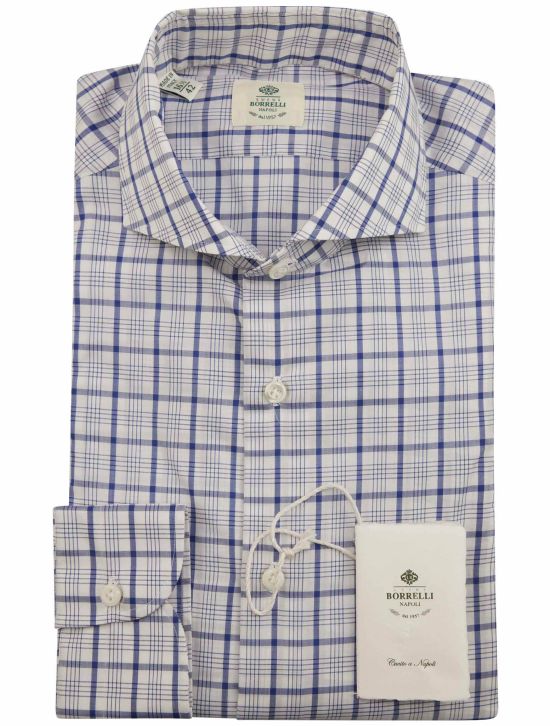 Luigi Borrelli Luigi Borrelli Blue White Cotton Shirt Blue / White 000