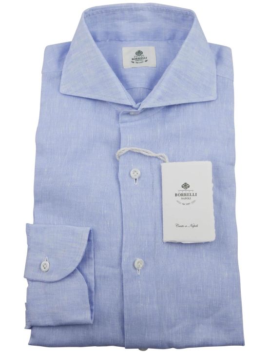 Luigi Borrelli Luigi Borrelli Light Blue Linen Shirt Light Blue 000