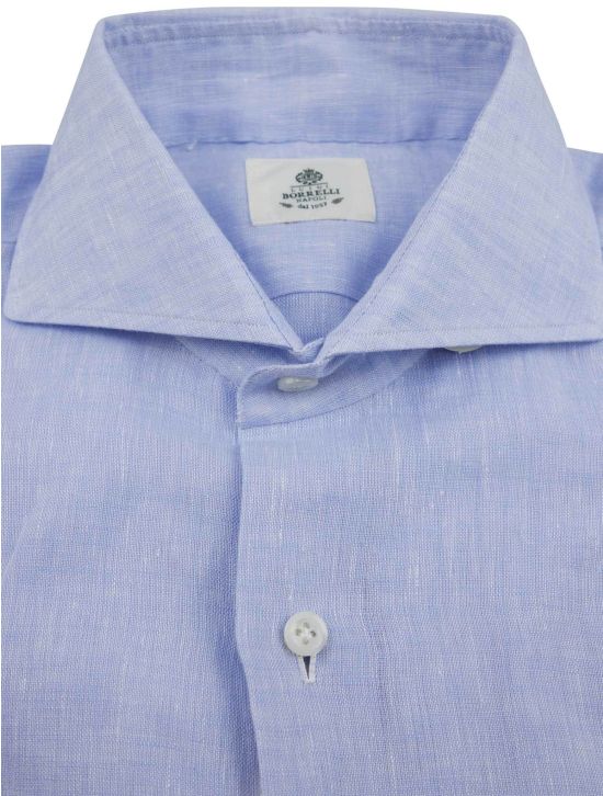 Luigi Borrelli Luigi Borrelli Light Blue Linen Shirt Light Blue 001