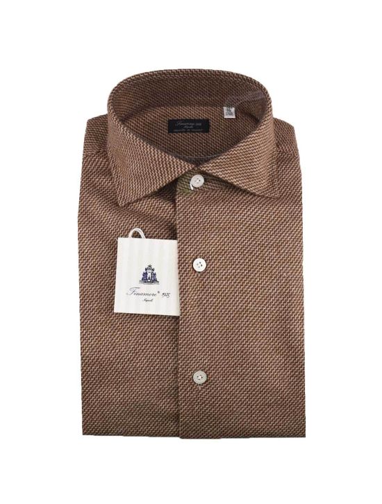 Finamore Finamore Brown Cotton Shirt Brown 000